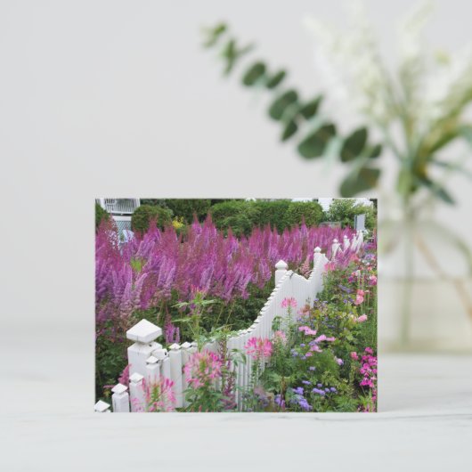 Mackinac Island, Michigan Garden Briefkaart (Staand voorkant)