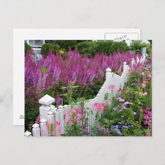 Mackinac Island, Michigan Garden Briefkaart (Voorkant / Achterkant)