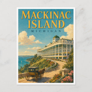 Mackinac Island Michigan GeoSaga Briefkaart