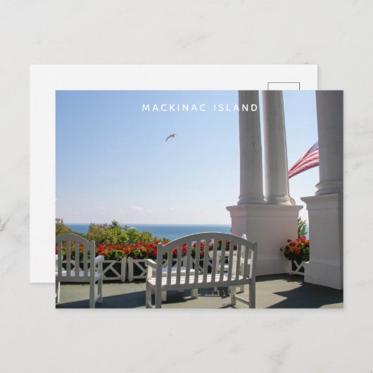 Mackinac Island Michigan Grand Hotel Briefkaart (Voorkant / Achterkant)