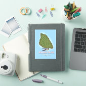 Mackinac Island Michigan kaart Sticker (iPad Cover)
