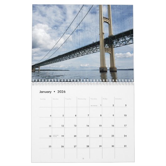 Mackinac Island, Michigan Kalender (Jan 2026)