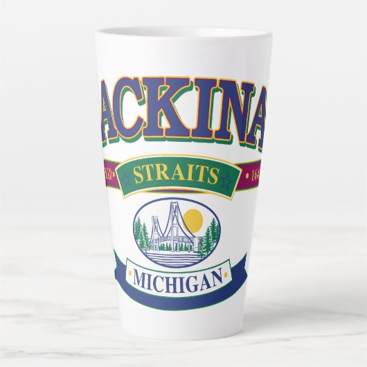 Mackinac Island Michigan Latte Mok (Voorkant)