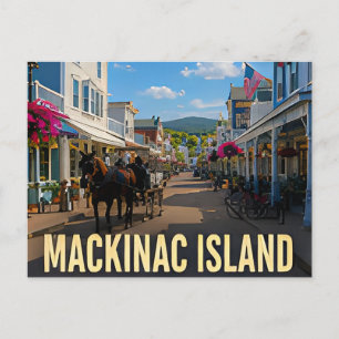 Mackinac Island Michigan Meer Reis Cadeau Briefkaart