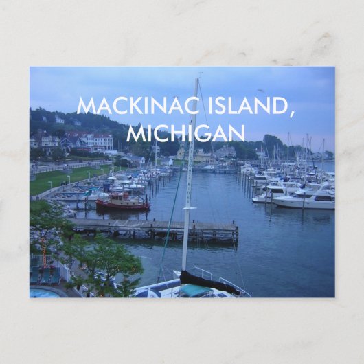 MACKINAC ISLAND, MICHIGAN POST CARD BRIEFKAART (Voorkant)