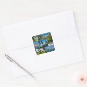 Mackinac Island Michigan Vierkante Sticker (Envelop)