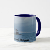 Mackinac Island, mok van de vuurtoren van Michigan (Voorkant rechts)