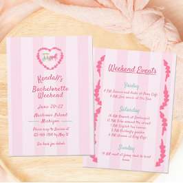 Mackinac Island Pink Bachelorette Weekend Kaart