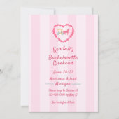 Mackinac Island Pink Bachelorette Weekend Kaart (Voorkant)