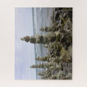 Mackinac Island Rock Cairn Collectie - 16 x 20 inc Legpuzzel (Verticaal)