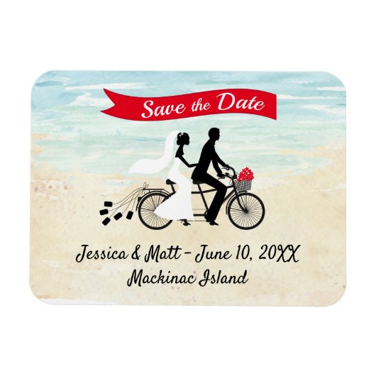Mackinac Island Save the Date Magnet Magneet (Horizontaal)