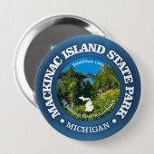 Mackinac Island SP Ronde Button 4,0 Cm (Voorkant /achterkant)