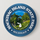 Mackinac Island SP Ronde Button 4,0 Cm (Voorkant)