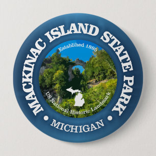 Mackinac Island SP Ronde Button 4,0 Cm