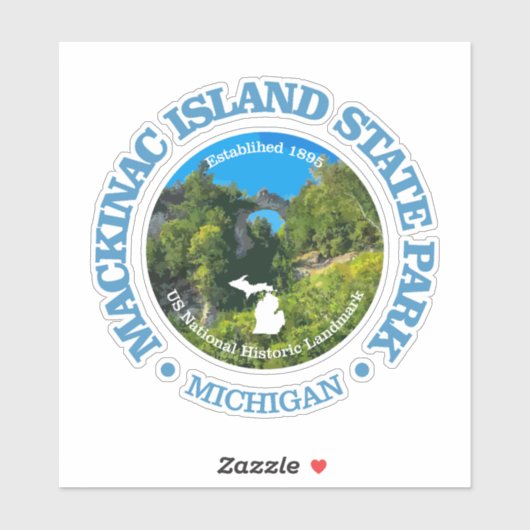 Mackinac Island SP Sticker (Vel)