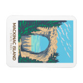Mackinac Island State Park Michigan Arch Rock Magneet (Horizontaal)