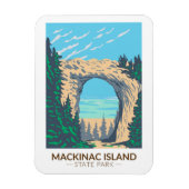 Mackinac Island State Park Michigan Arch Rock Magneet (Verticaal)