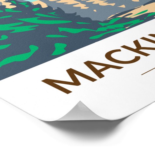 Mackinac Island State Park Michigan Arch Rock Poster (Hoek)