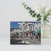 Mackinac Island Street Scene Briefkaart (Staand voorkant)