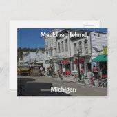 Mackinac Island Street Scene Briefkaart (Voorkant / Achterkant)