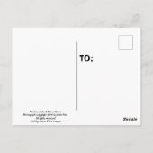 Mackinac Island Street Scene Briefkaart (Achterkant)