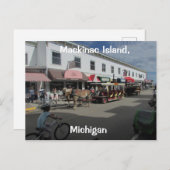 Mackinac Island Street Scene Briefkaart (Voorkant / Achterkant)