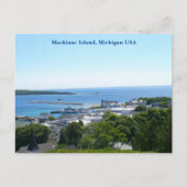Mackinac Island Uitzicht, Michigan Verenigde State Briefkaart (Voorkant)