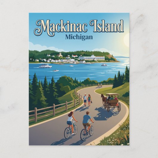 Mackinac Island VS Briefkaart (Voorkant)
