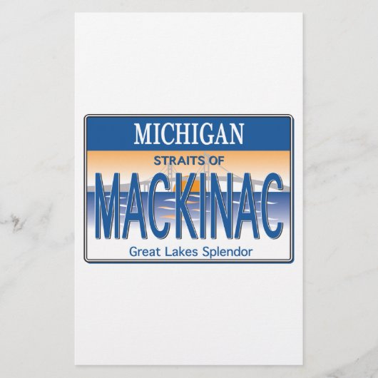 Mackinac-licentie Briefpapier (Voorkant)