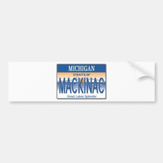 Mackinac-licentie Bumpersticker (Voorkant)