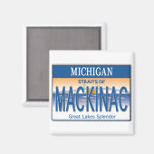 Mackinac-licentie Magneet (Voorkant / Achterkant)