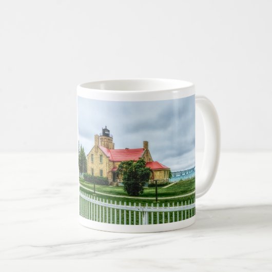 Mackinac Light and Bridge Koffiemok (Voorkant rechts)