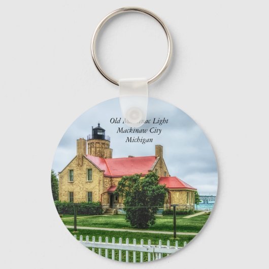 Mackinac Light and Bridge Sleutelhanger (Voorkant)