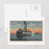 Mackinac, MI - Uitzicht van Sainte Marie Steamer Briefkaart (Voorkant / Achterkant)