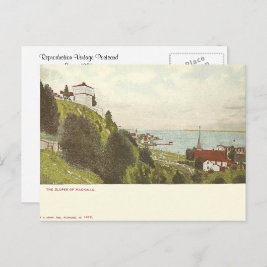  Mackinac Michigan Briefkaart (Voorkant / Achterkant)