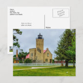 Mackinac Point Light Briefkaart (Voorkant / Achterkant)