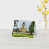 Mackinac Point Light Denking of you Kaart (Gele Bloem)