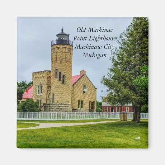Mackinac Point Light Magneet (Voorkant)