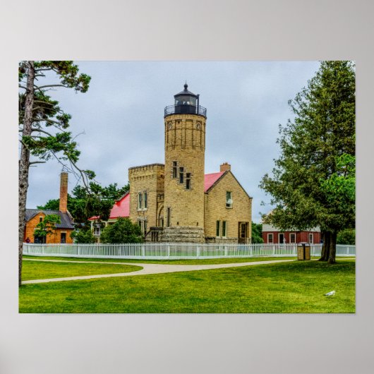 Mackinac Point Light Poster (Voorkant)