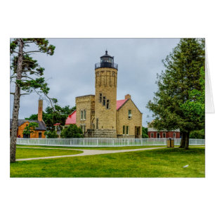 Mackinac Point Light-Wenskaart