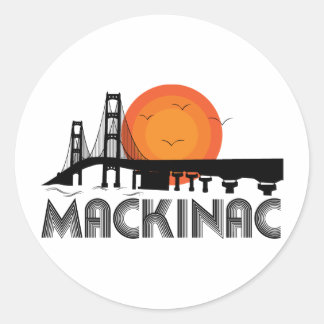 Mackinac Ronde Sticker
