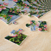 Mackinac Roos mandala Legpuzzel (Zijkant)