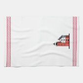 Mackinac Round Island Lighthouse Kitchen Towel Theedoek (Horizontaal)