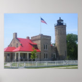 Mackinac vuurtoren poster (Voorkant)