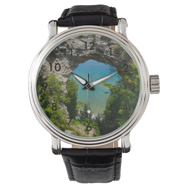 Mackinacs Arch Rock Horloge (Voorkant)