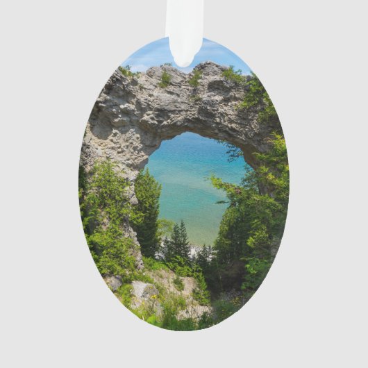 Mackinacs Arch Rock Ornament (achterkant)
