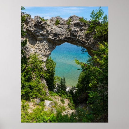 Mackinacs Arch Rock Poster (Voorkant)