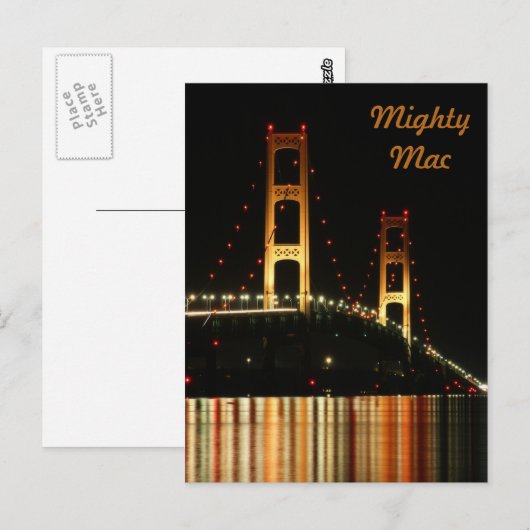Mackinaw Bridge Briefkaart (Voorkant / Achterkant)