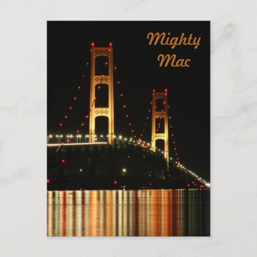 Mackinaw Bridge Briefkaart (Voorkant)