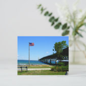 Mackinaw Bridge Briefkaart (Staand voorkant)